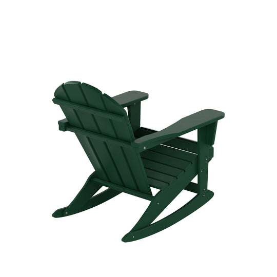 Malibu Outdoor Patio Porch Rocking Adirondack Chair