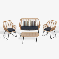 Phamtom 4-Piece Wicker Outdoor Conversation Set