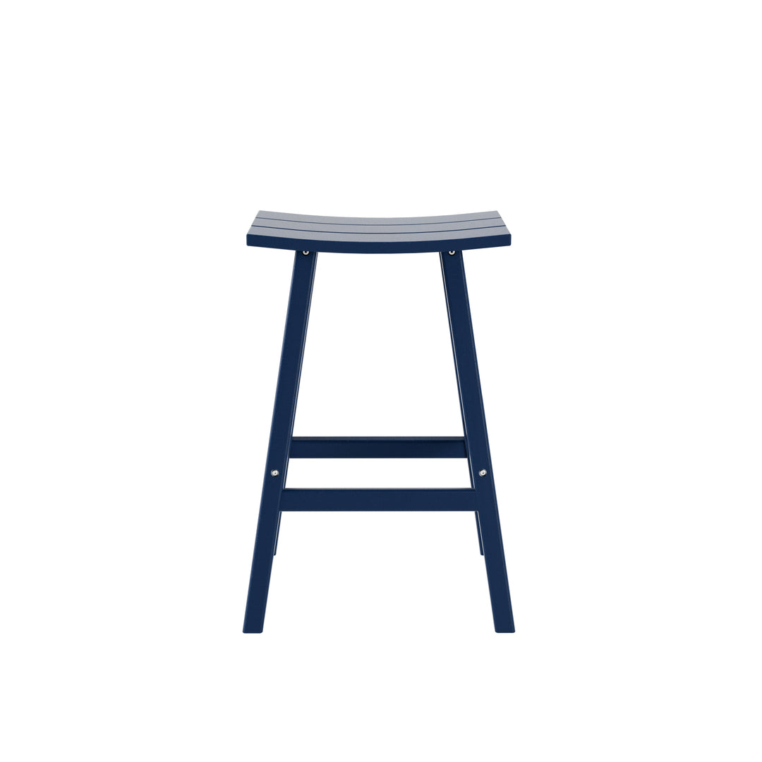 Malibu 29" Outdoor Patio Adirondack Bar Stool