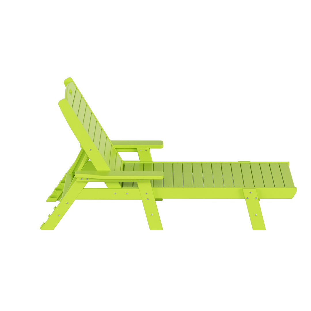 Malibu Adirondack Outdoor Patio Chaise Lounge