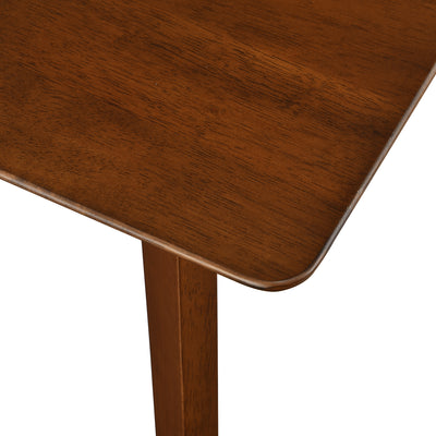 Lalia 63" Mid Century Modern Solid Wood Dining Room Table