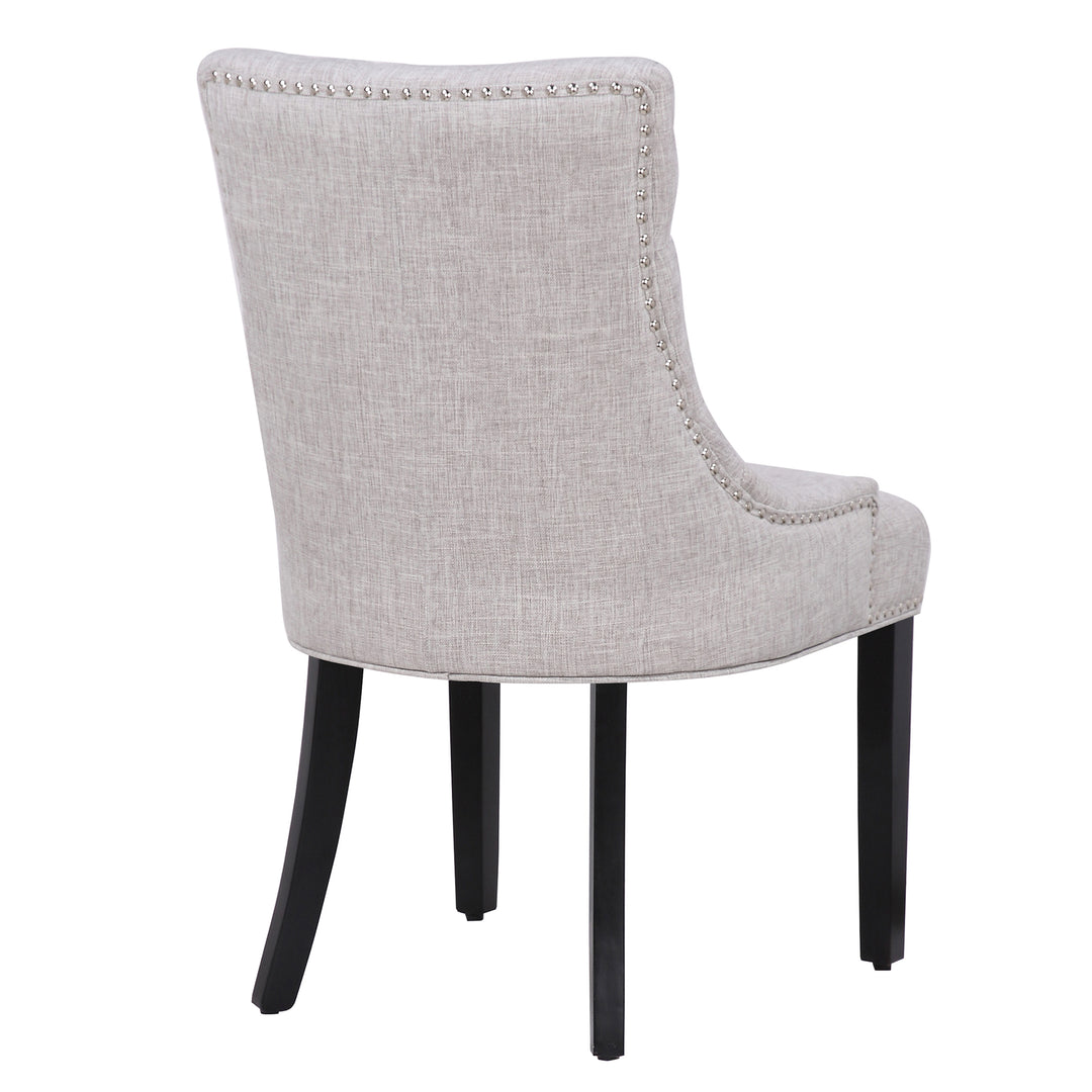 Hayes Upholstered Wingback Button Tufted Dining Chair