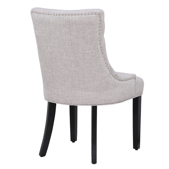 Hayes Upholstered Wingback Button Tufted Dining Chair (Set of 2)