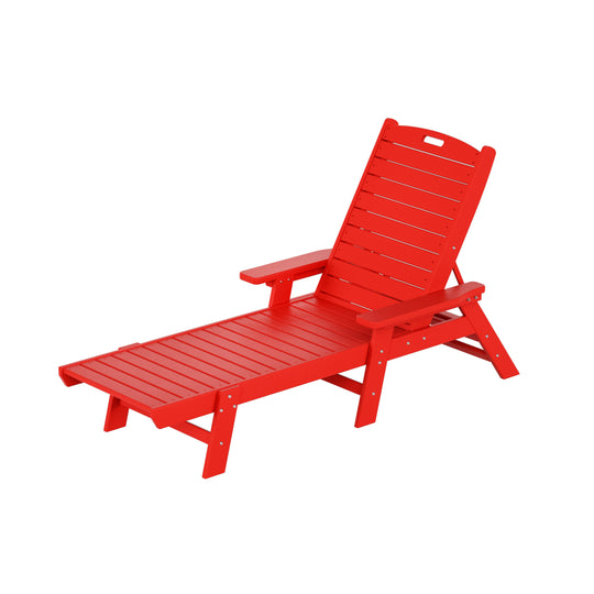 Malibu Adirondack Outdoor Patio Chaise Lounge