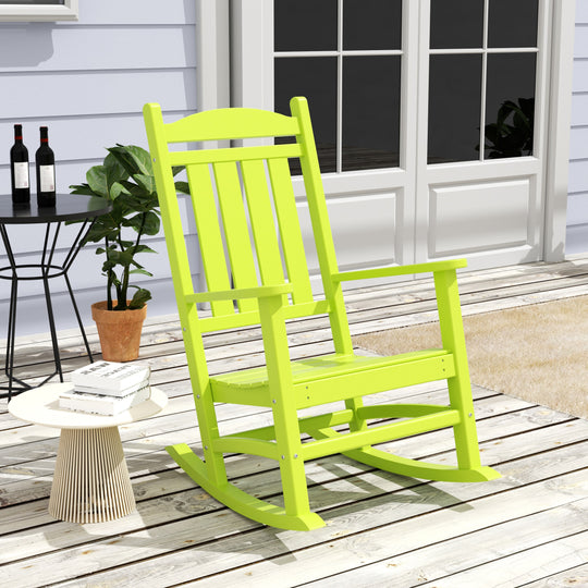 Malibu Outdoor Patio Poly Classic Porch Rocking Chair