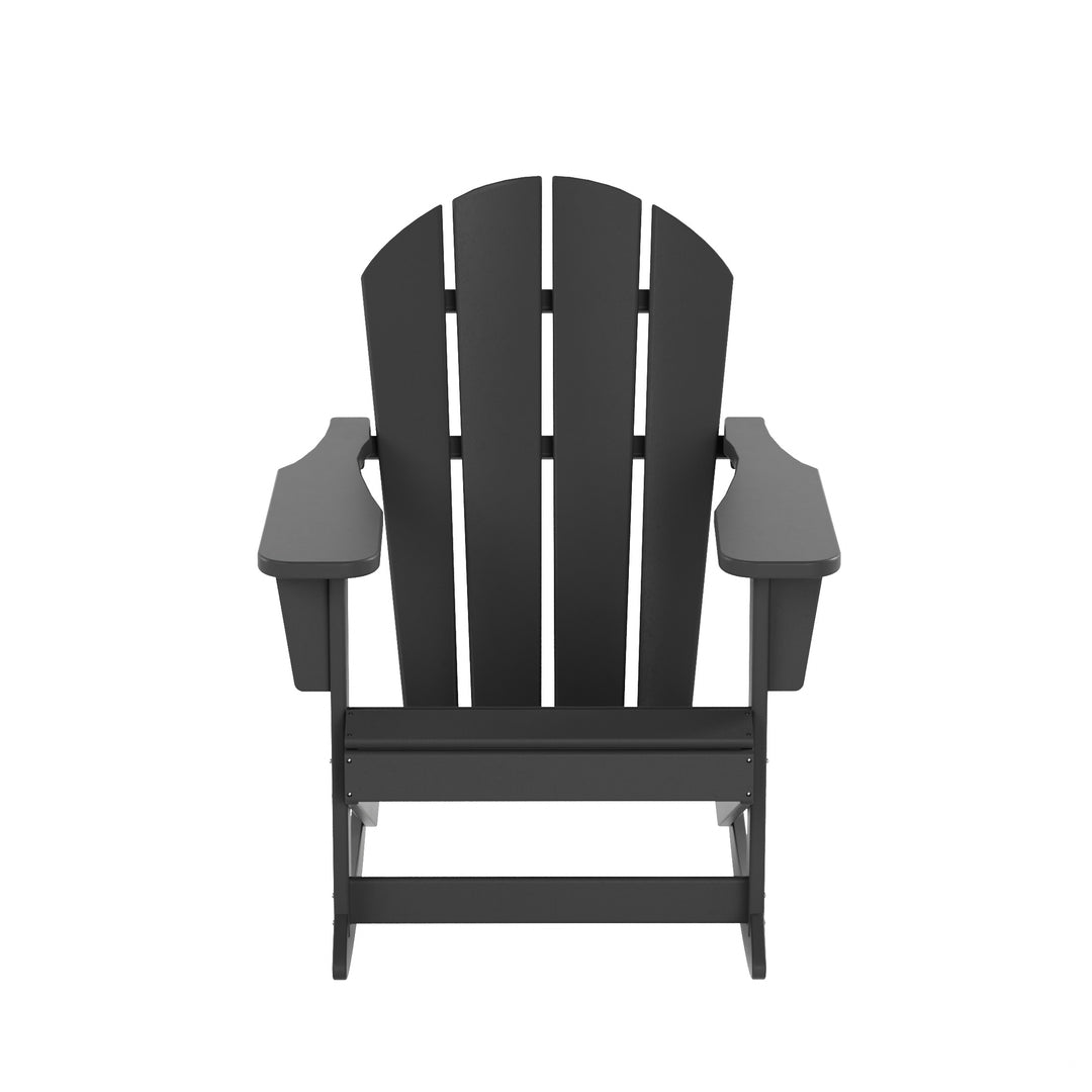 Malibu Outdoor Patio Porch Rocking Adirondack Chair (Set of 2)