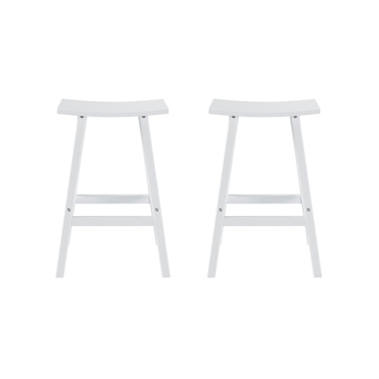 Malibu 29" Outdoor Patio Adirondack Bar Stool (Set of 2)