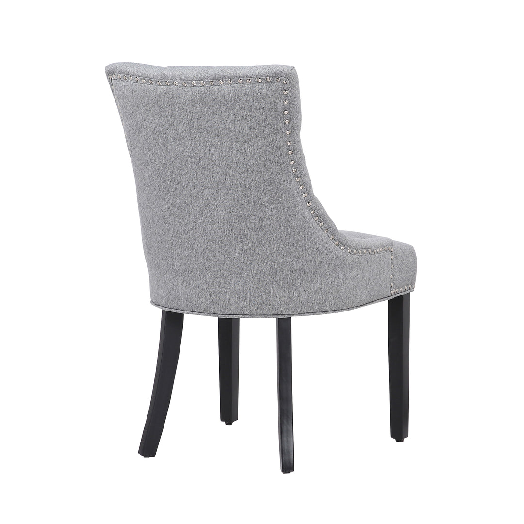 Hayes Upholstered Wingback Button Tufted Dining Chair