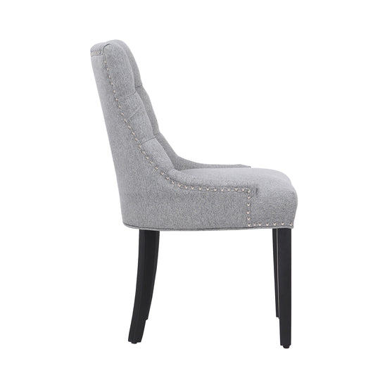 Hayes Upholstered Wingback Button Tufted Dining Chair