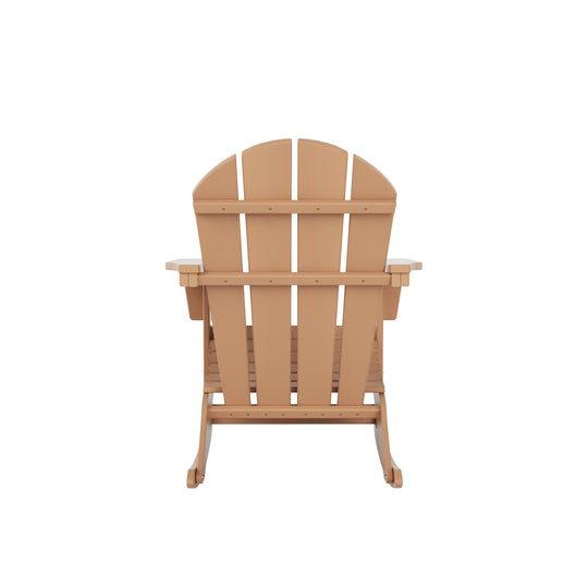 Malibu Outdoor Patio Porch Rocking Adirondack Chair