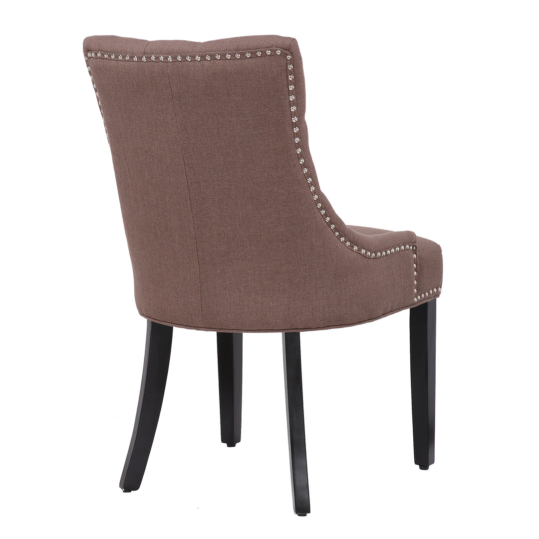 Hayes Upholstered Wingback Button Tufted Dining Chair