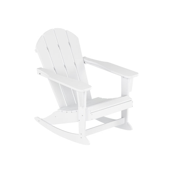 Malibu Outdoor Patio Porch Rocking Adirondack Chair (Set of 4)