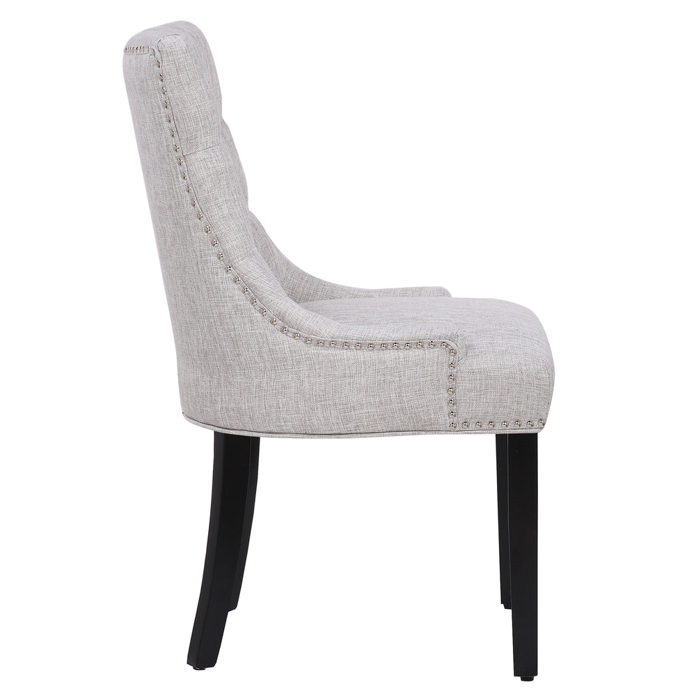 Hayes Upholstered Wingback Button Tufted Dining Chair