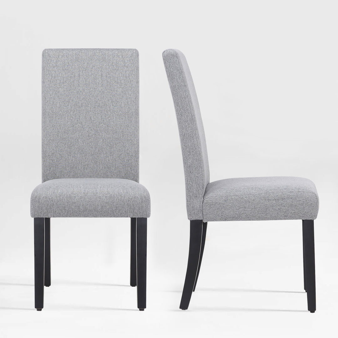 Lenox Upholstered Linen Fabric Dining Chair (Set of 2)