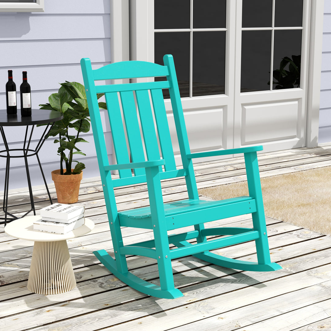 Malibu Outdoor Patio Poly Classic Porch Rocking Chair