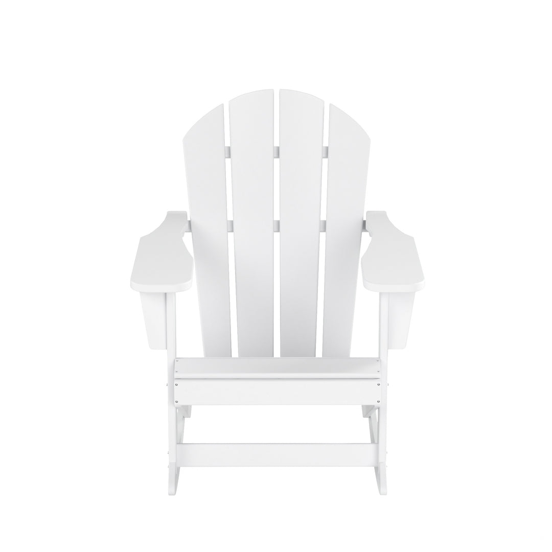 Malibu Outdoor Patio Porch Rocking Adirondack Chair (Set of 2)