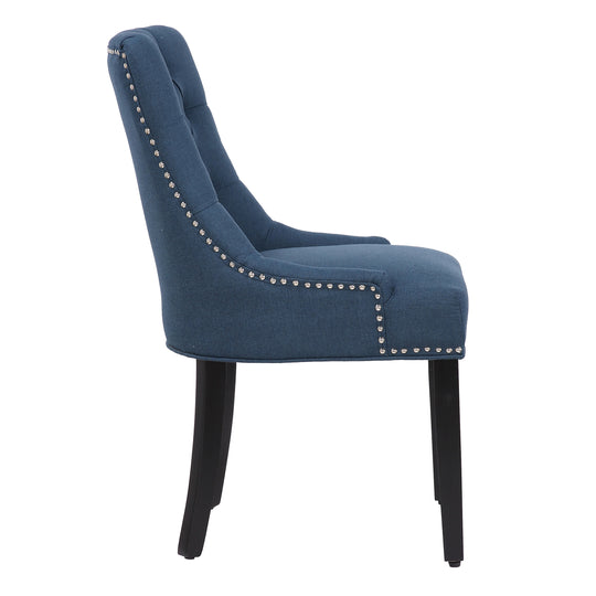 Hayes Upholstered Wingback Button Tufted Dining Chair