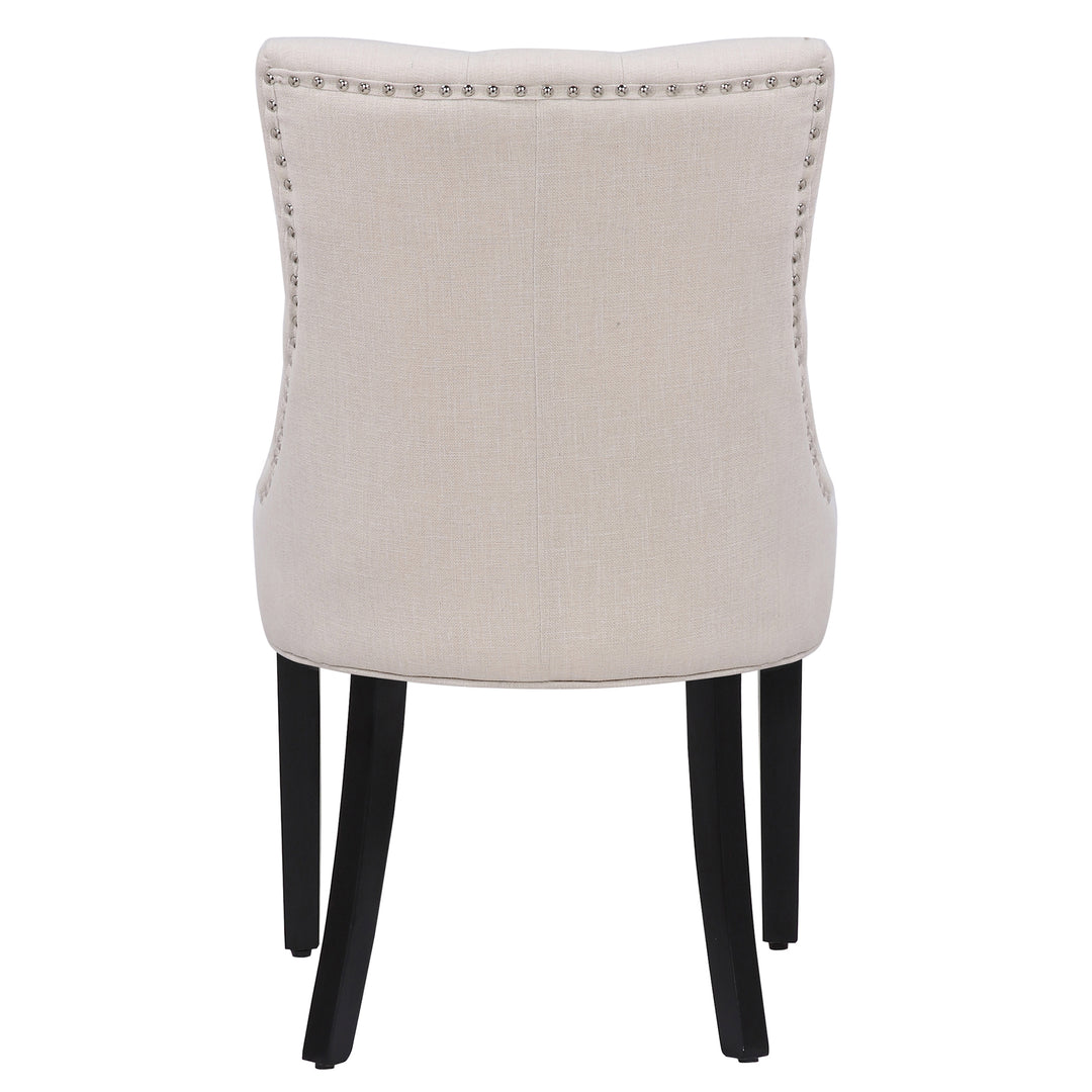 Hayes Upholstered Wingback Button Tufted Dining Chair