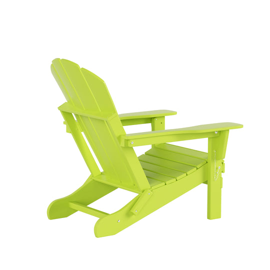 Malibu Outdoor Folding Poly Adirondack Chair (Set of 4)