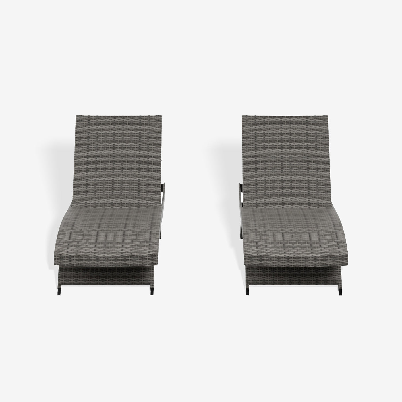 Somerset Rattan Wicker Outdoor Chaise Lounge (Set of 2)