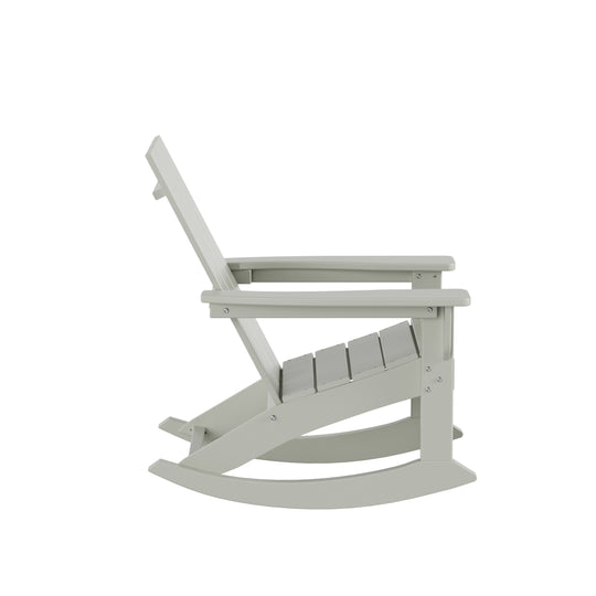 Ashore Outdoor Patio Modern Adirondack Rocking Chair (Set of 2)