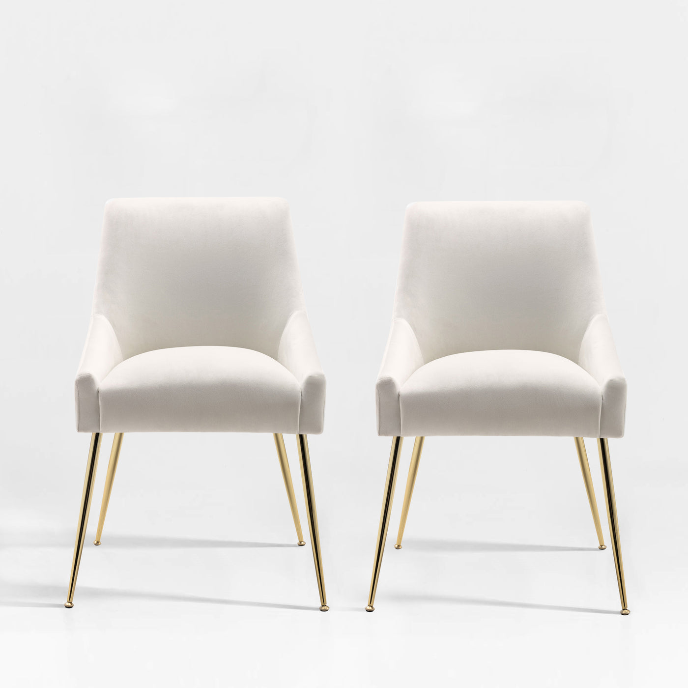 Carlo Upholstered Velvet Accent Chair (Set of 2)