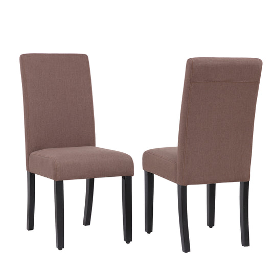 Lenox Upholstered Linen Fabric Dining Chair (Set of 2)