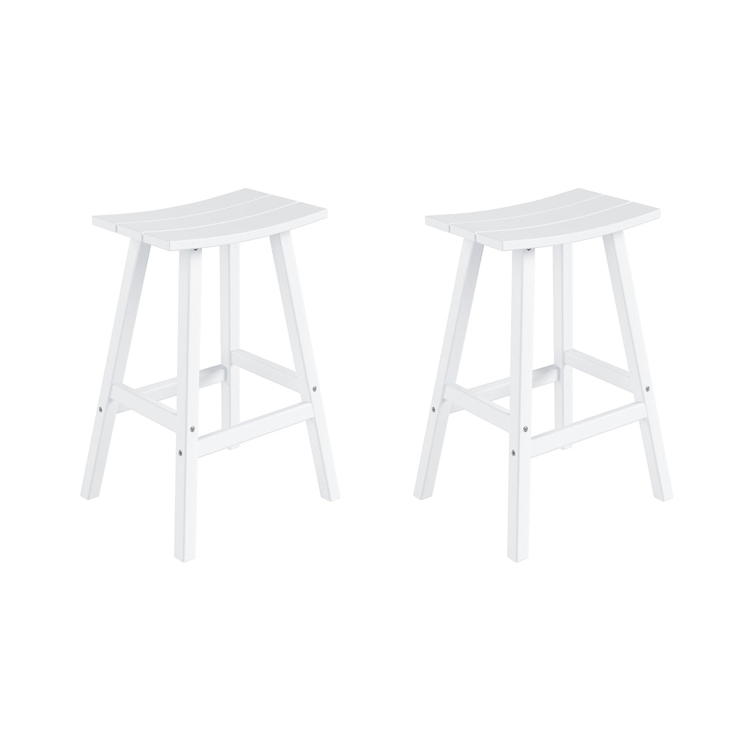 Malibu 29" Outdoor Patio Adirondack Bar Stool (Set of 2)