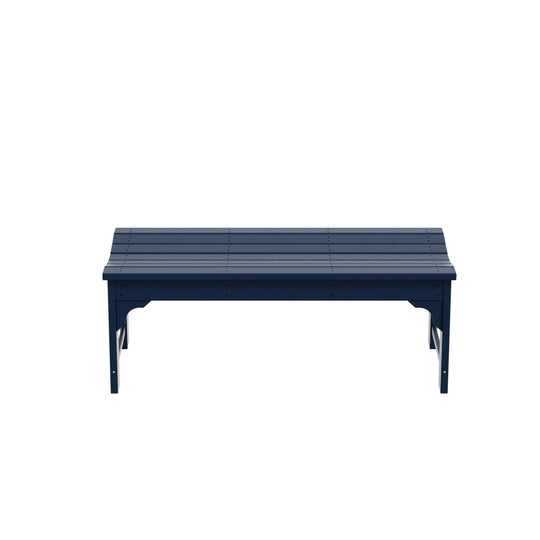 Malibu Backless All-Weather Outdoor Bench for Patio Garden