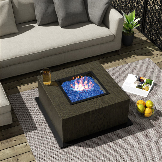 Sansom Fire Pit Fire Glass Tempered Glass Rocks for Fireplace